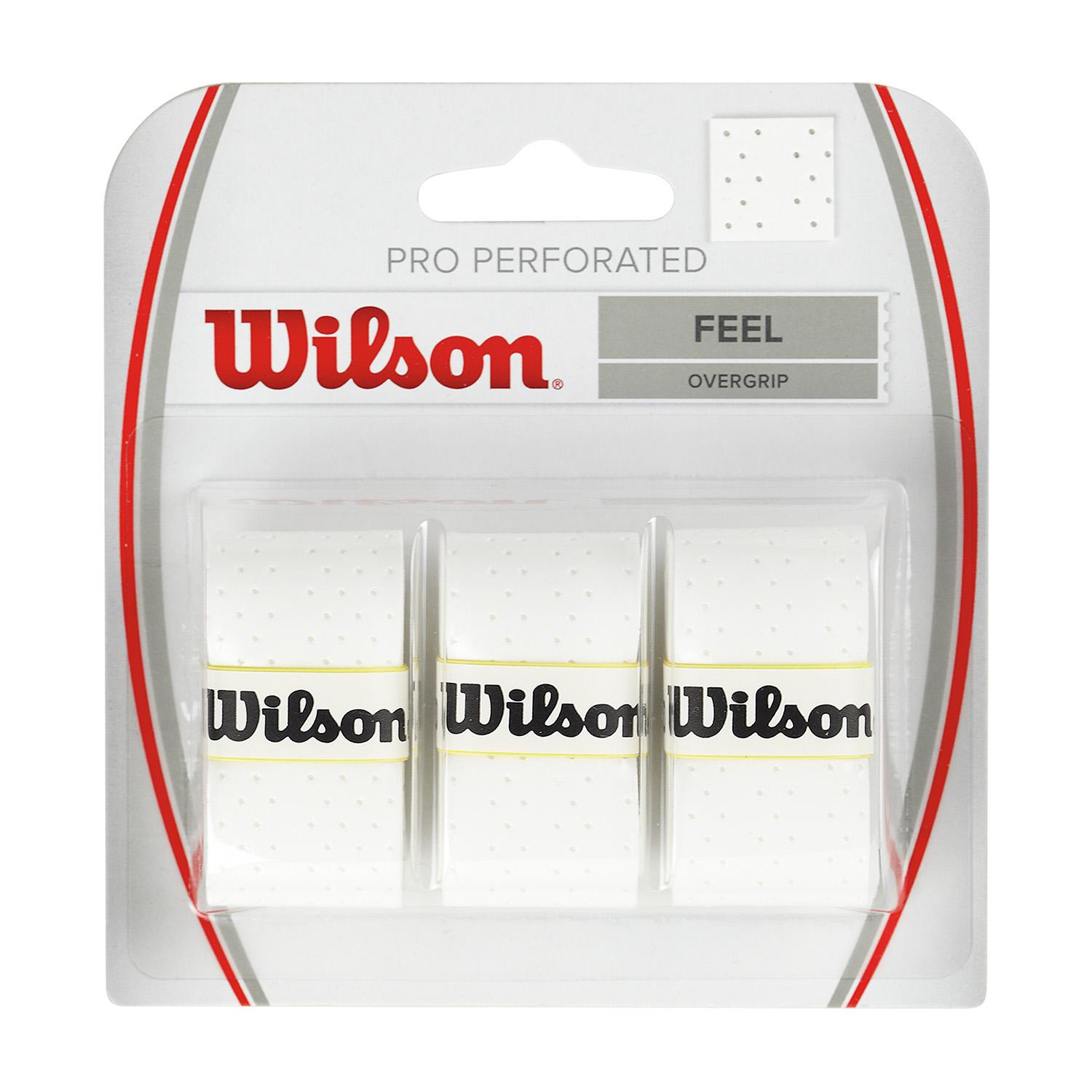 Overgrip Wilson Blanco Pro Perforado -Unidad- Padelvice